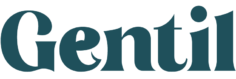 buurtwerking gentil logo in donkerblauw